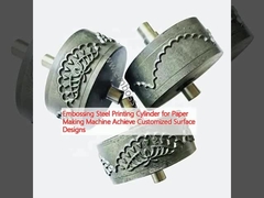 कागज बनाने की मशीन के लिए एम्बॉसिंग स्टील प्रिंटिंग सिलेंडर अनुकूलित सतह डिजाइन प्राप्त करें